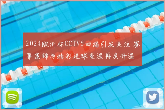 2024欧洲杯CCTV5回播引发关注 赛事集锦与精彩进球重温再度升温
